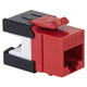 CAT6A RJ45 Keystone Jack for HD Style - Red, Single IC1078GARD CAT6A RJ45 Keystone Jack for HD Style - Red, Single IC1078GARD